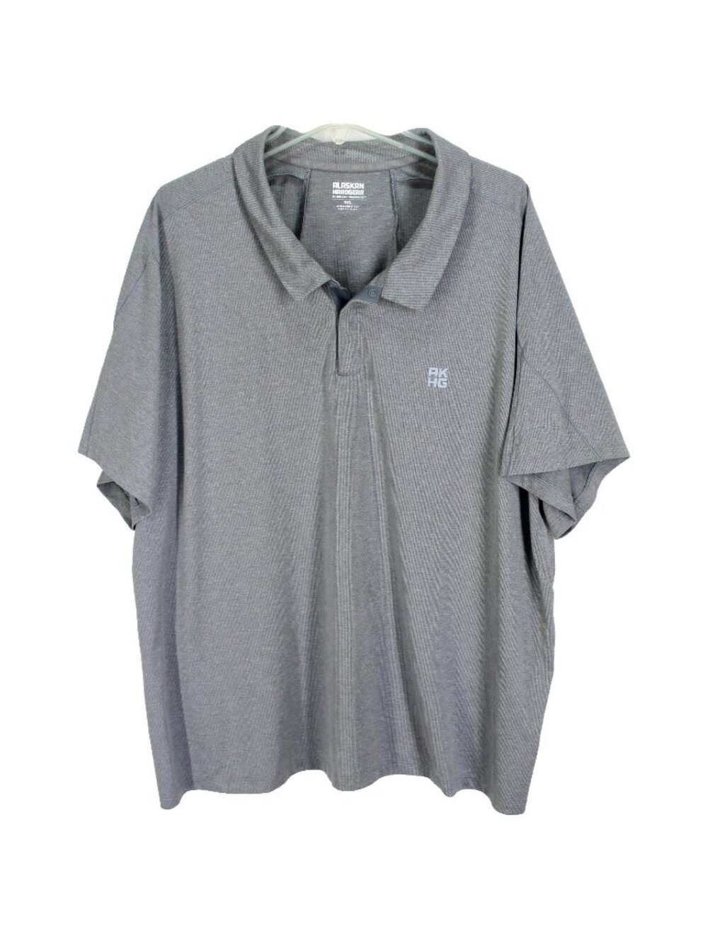 Alaskan Hardgear Tun-Dry Polo Shirt Mens 3XL Gray Short Sleeve Standard Fit
